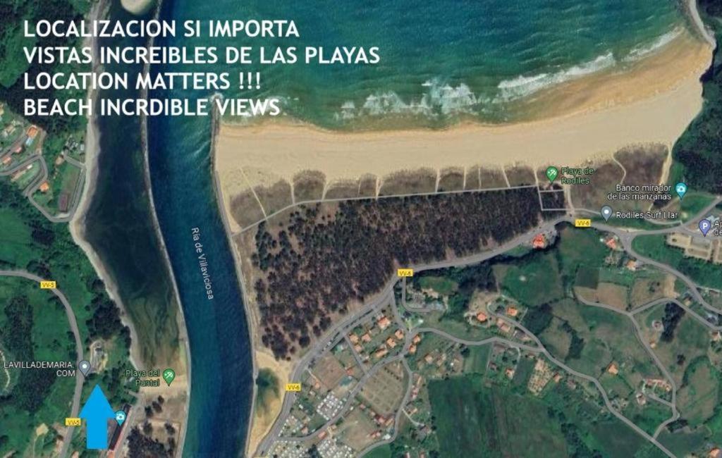 La Villa De Maria II - Playa Del Puntal Villaviciosa  Exterior foto
